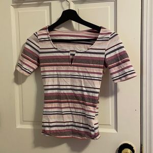 Striped short sleeve shirt